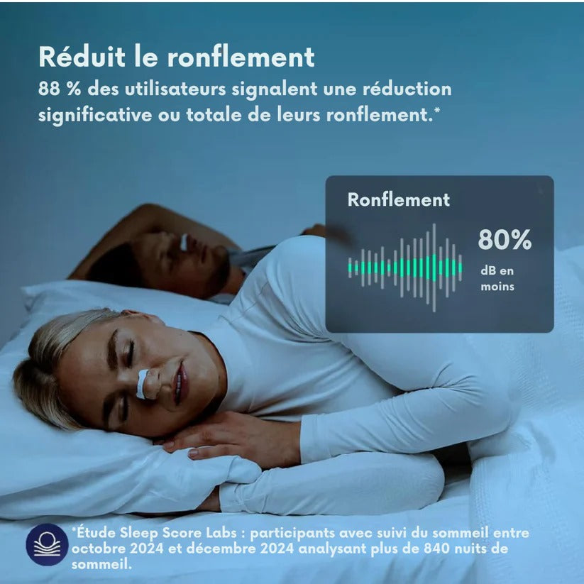 EXHALE™ : BANDE NASALE  ANTI RONFLEMENT