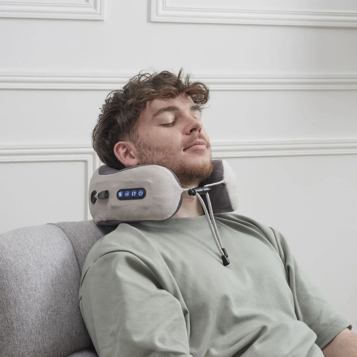 oreiller cervical de voyage ergonomique
