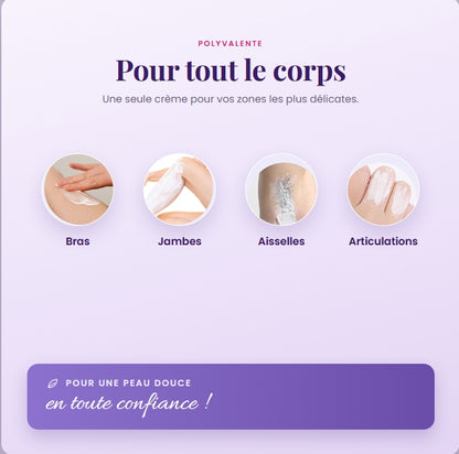 Crème Dépilatoire Peau Lisse Sans Effort  : 1 acheté = 1 offert ! Promo 12h
