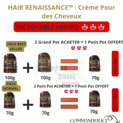 HAIR RENAISSANCE™: Crème De Repousse Cheveux