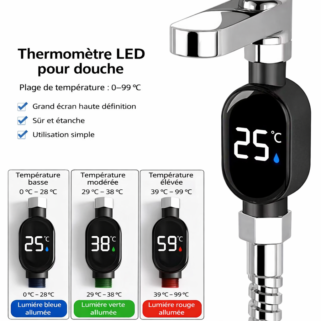 Thermomètre de douche