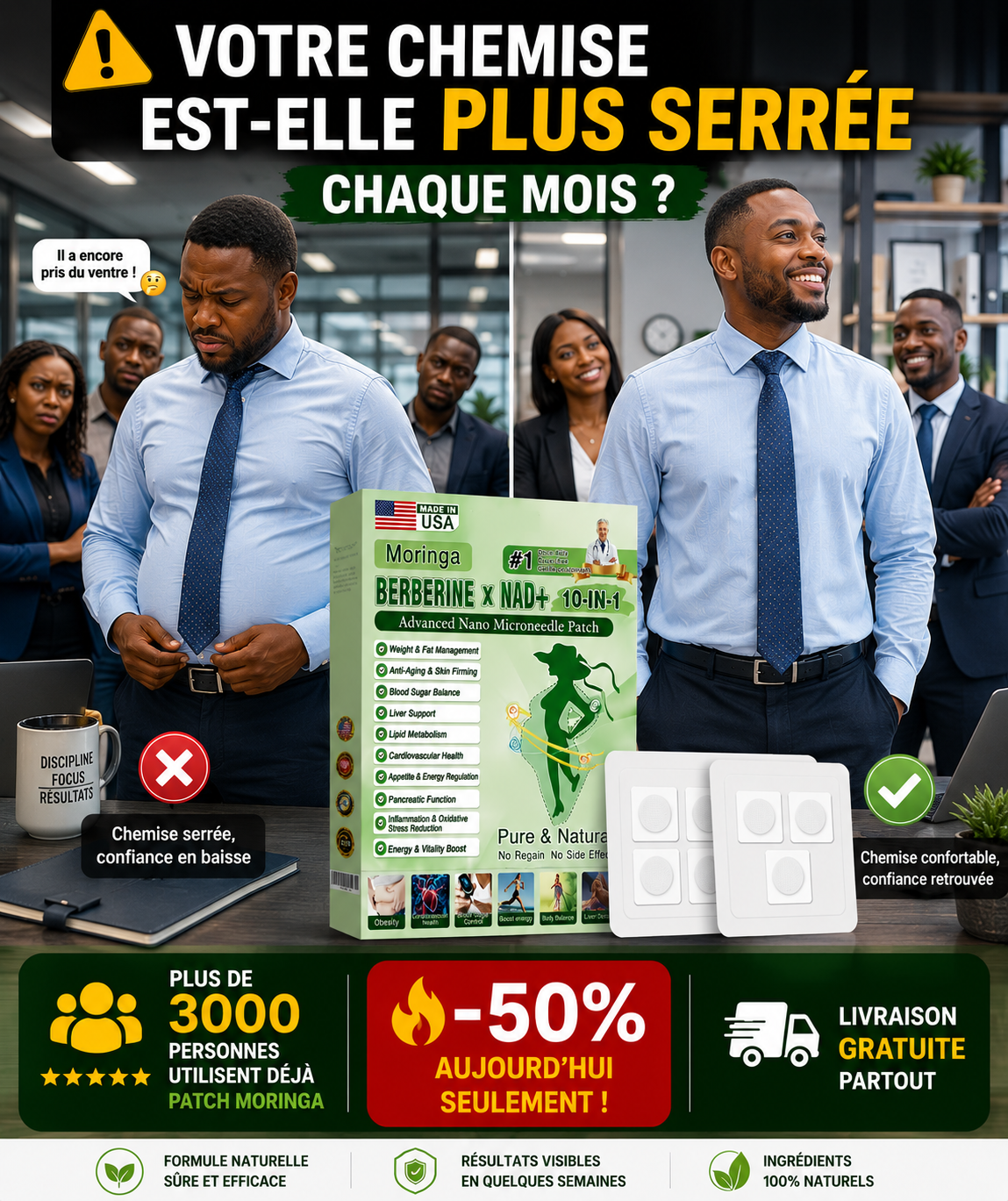 Patch Moringa Minceur &amp; Énergie