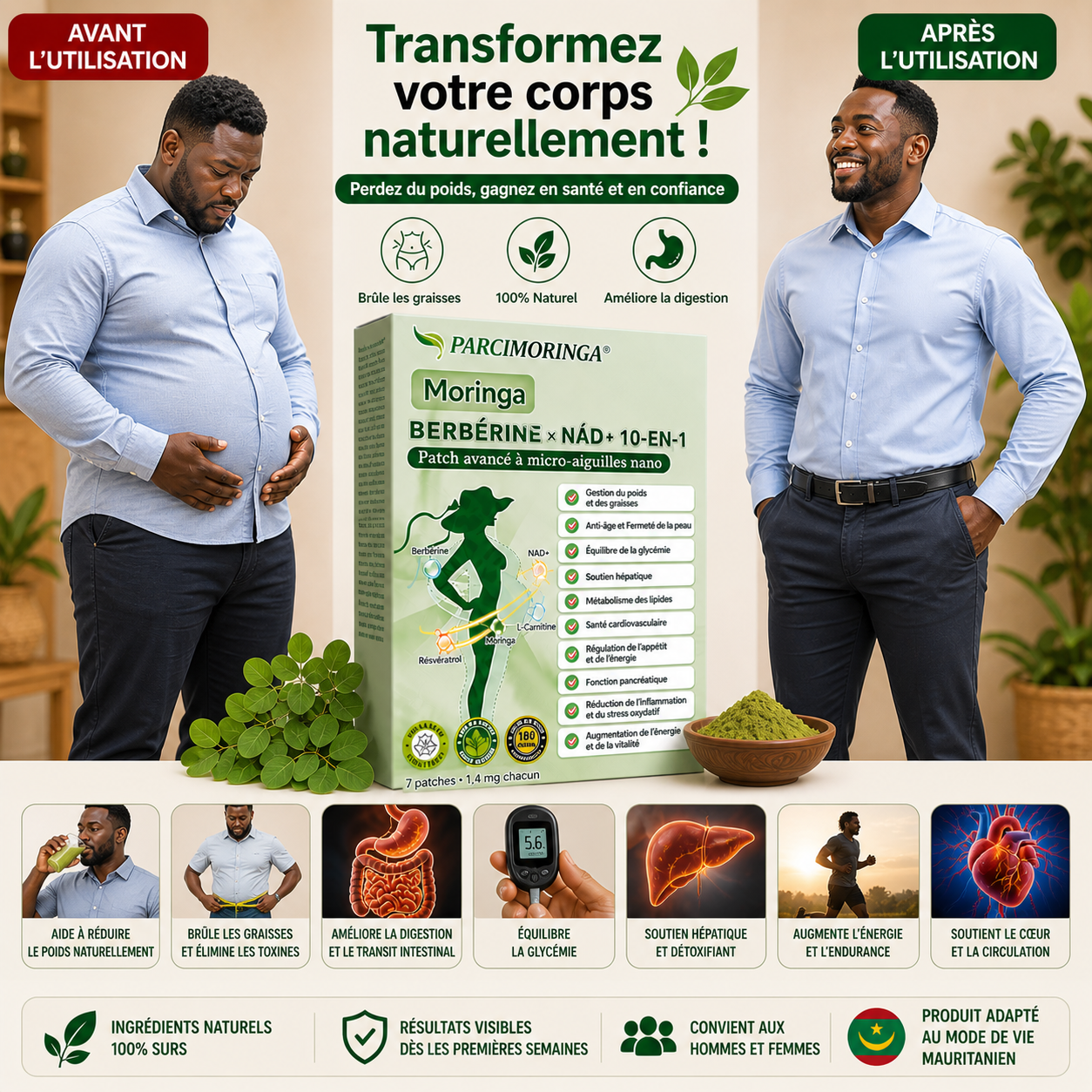 Patch Moringa Minceur &amp; Énergie