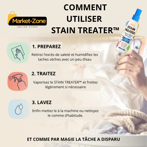 STAIN TREATER™ : Le Spray Détachant Instantané