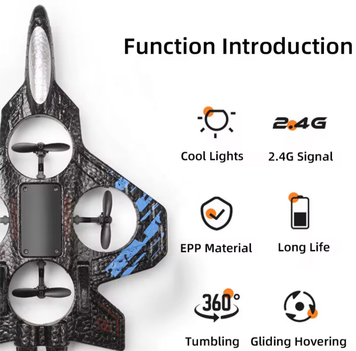 Fighter X™ : Avion Télécommandé -  Voltige Lumineuse