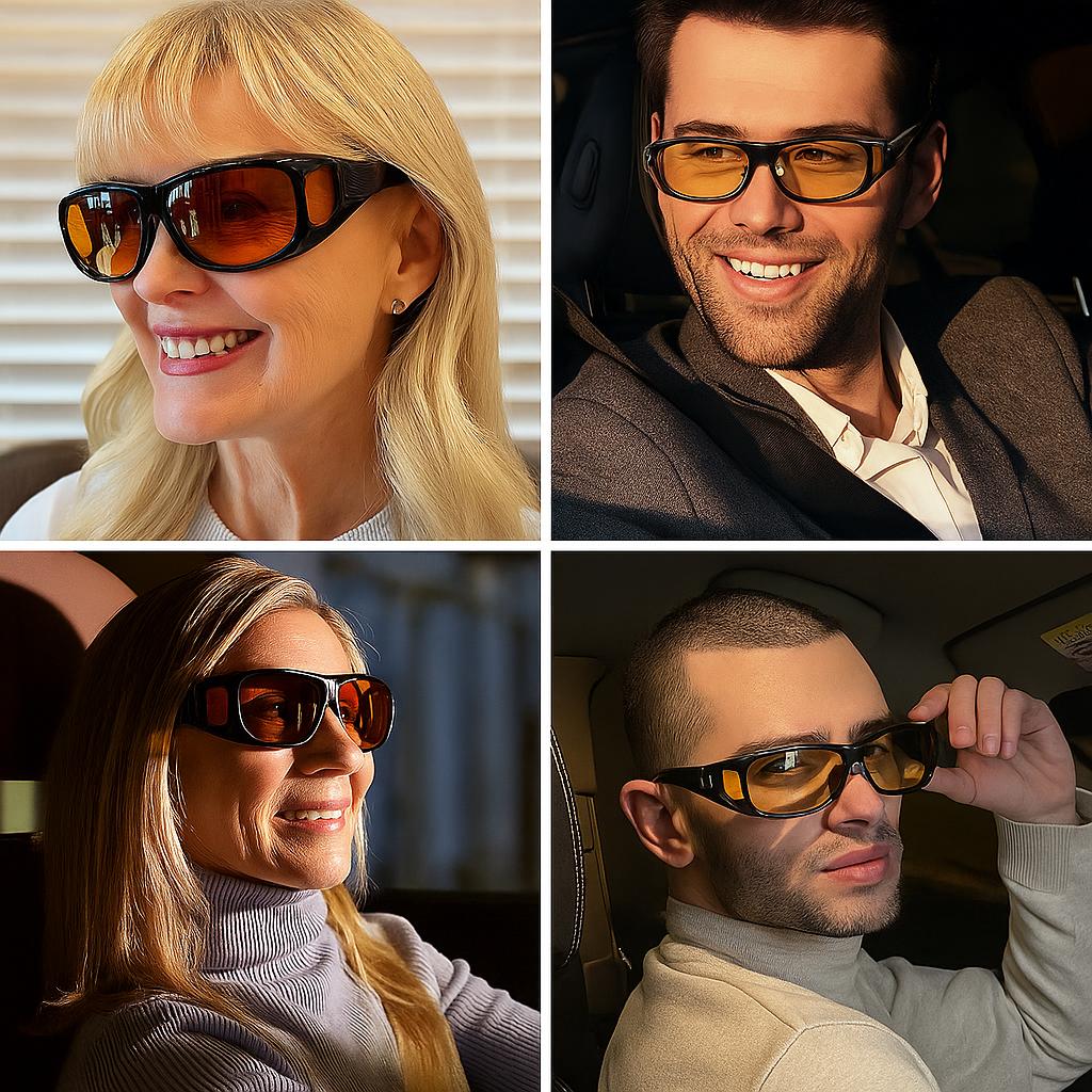 Lunettes Vision Nocturne HD – Conduisez en toute sécurité