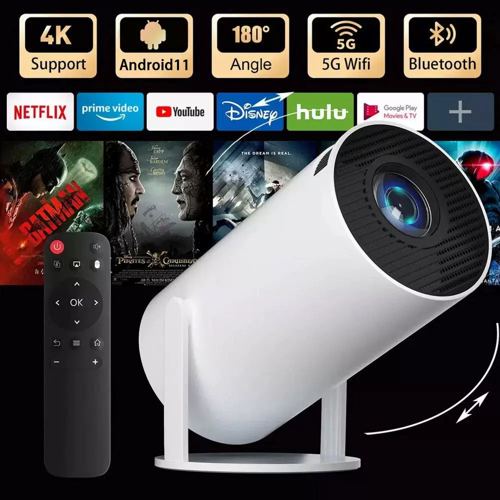 PROJECTEUR 4K BLANC + CONSOLE GAMING